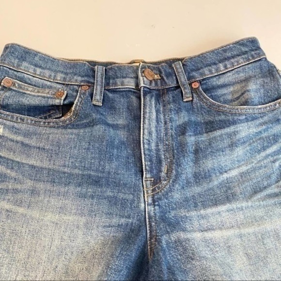 Madewell High Rise Denim Navy Blue Shorts 27 - Picture 9 of 9